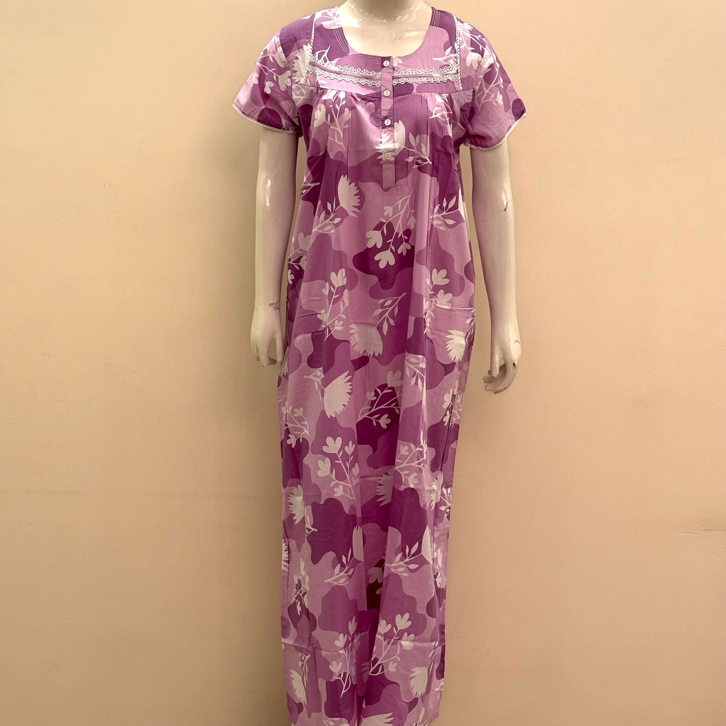 Cotton Yoke Nighty (SKU-132)