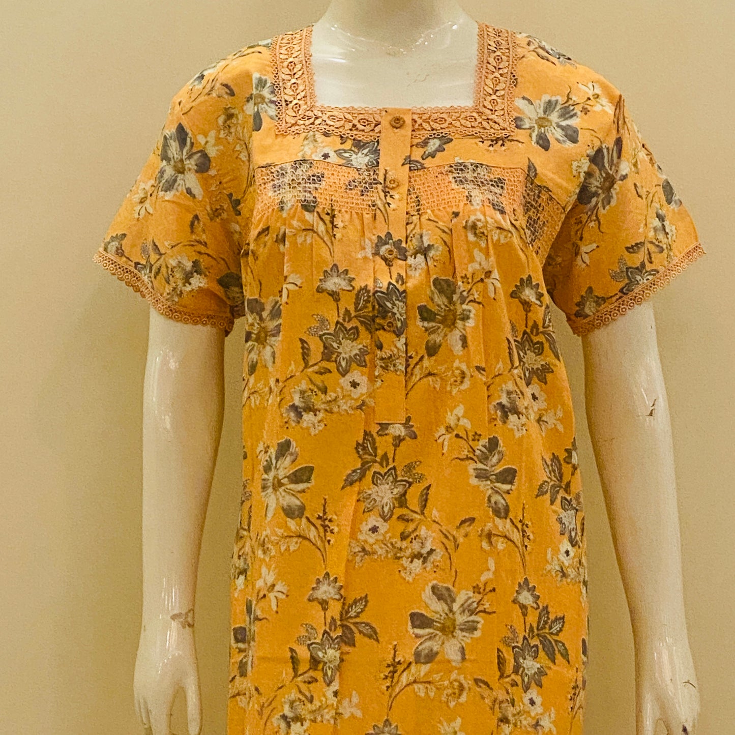 Cotton Yoke Nighty -SKU -77