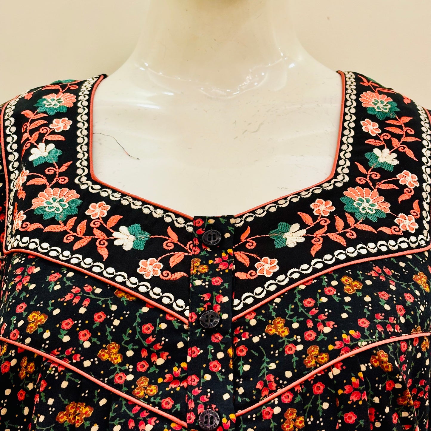 Cotton Yoke Nighty (SKU-196)