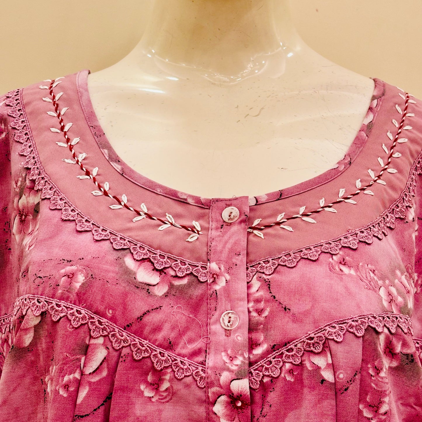 Cotton Yoke Nighty (SKU-198)