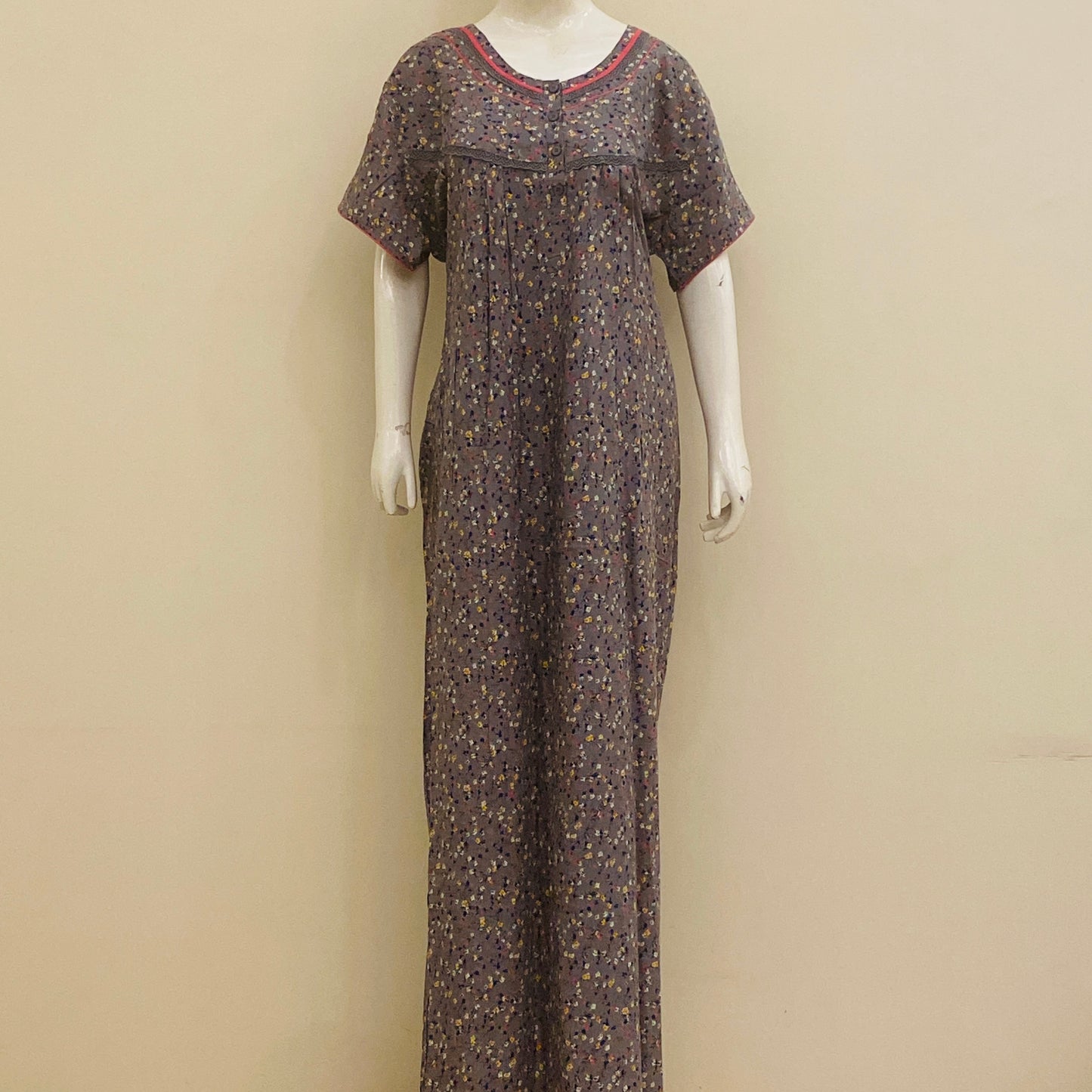 Cotton Rayon Yoke Nighty (SKU - 42)