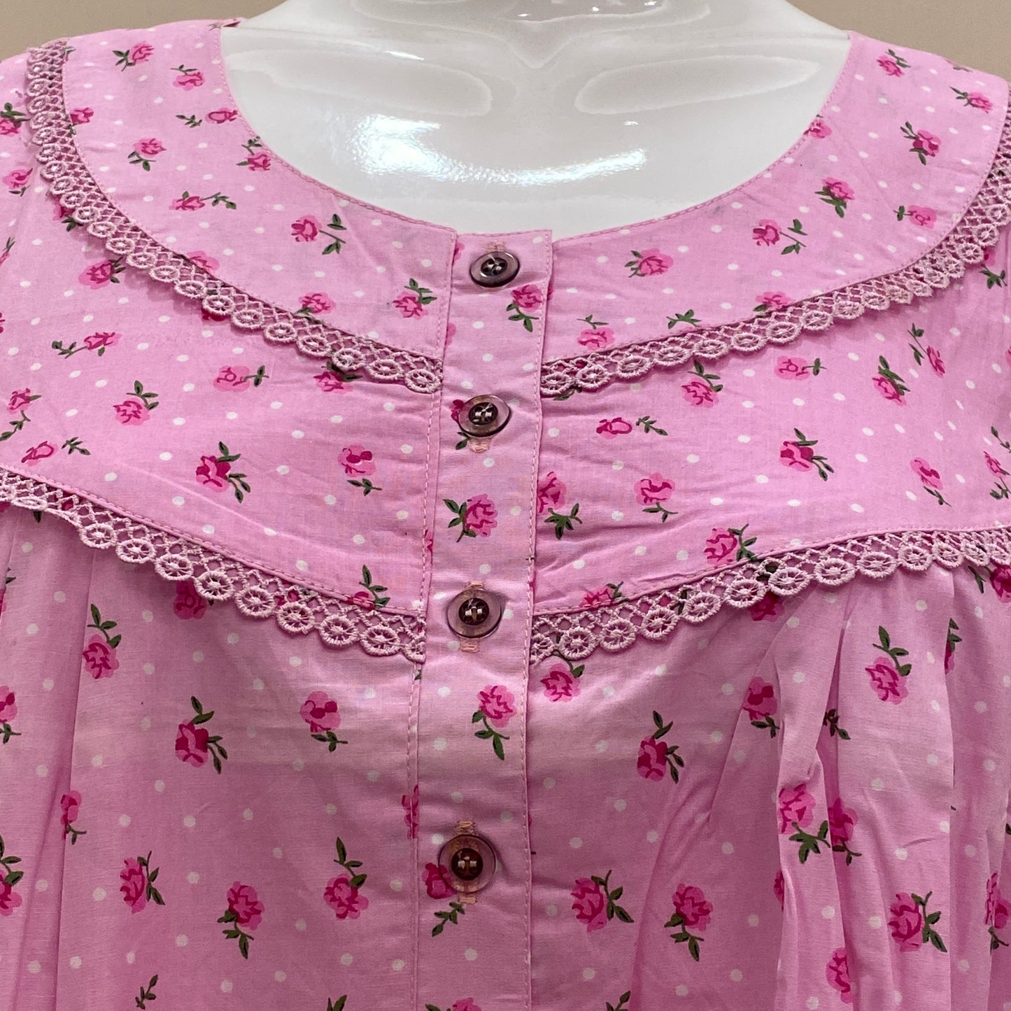 Cotton Yoke Nighty (SKU - 672)
