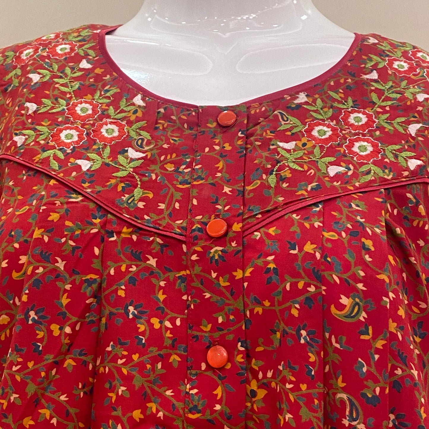 Cotton Lizy Bizy Yoke Nighty (SKU-LB-3)