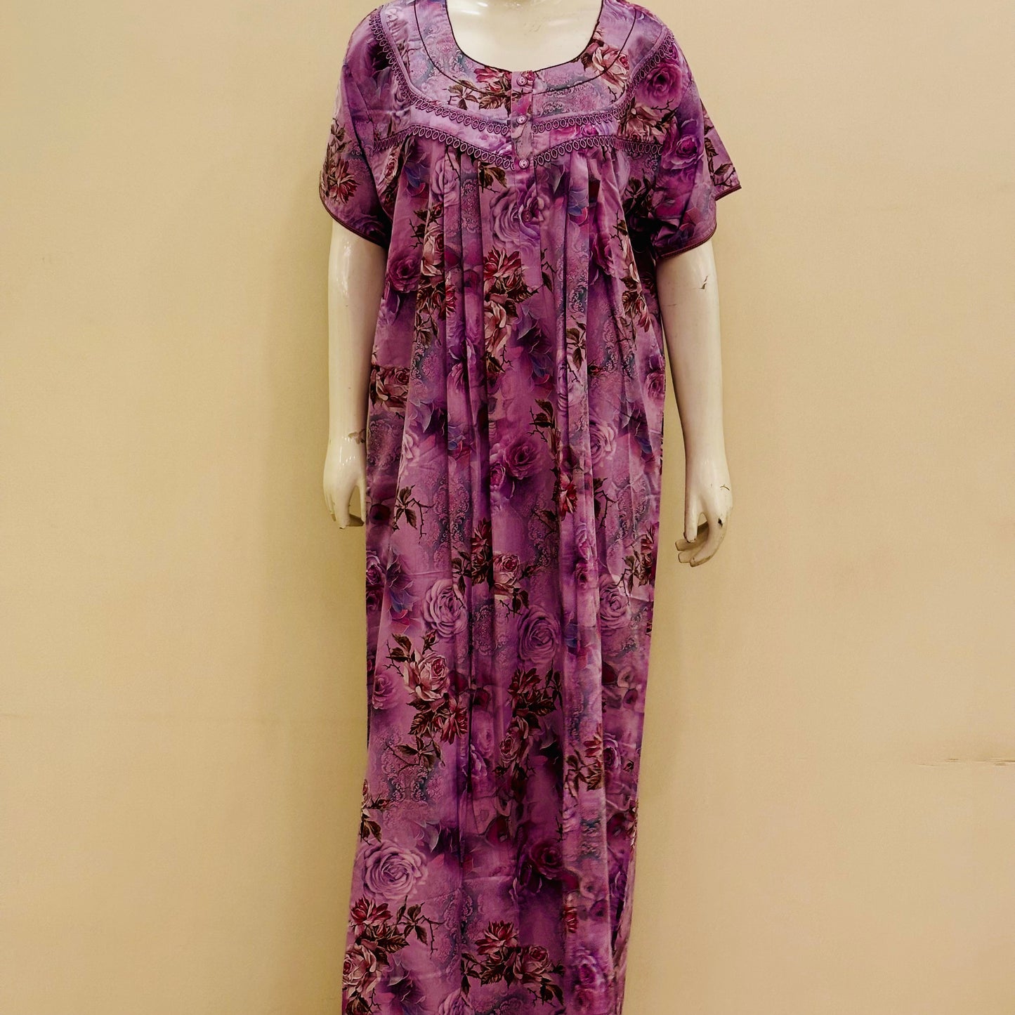 Cotton Yoke Nighty (SKU-173)