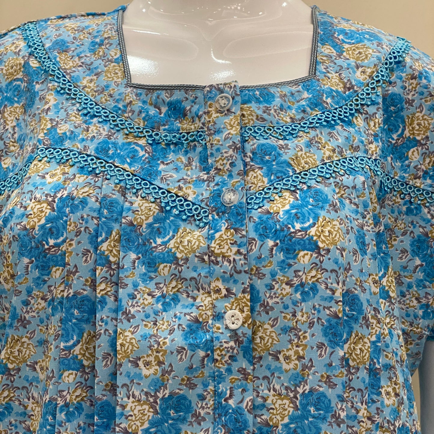 Cotton Lizy Bizy Yoke Nighty (SKU-YLB-56)