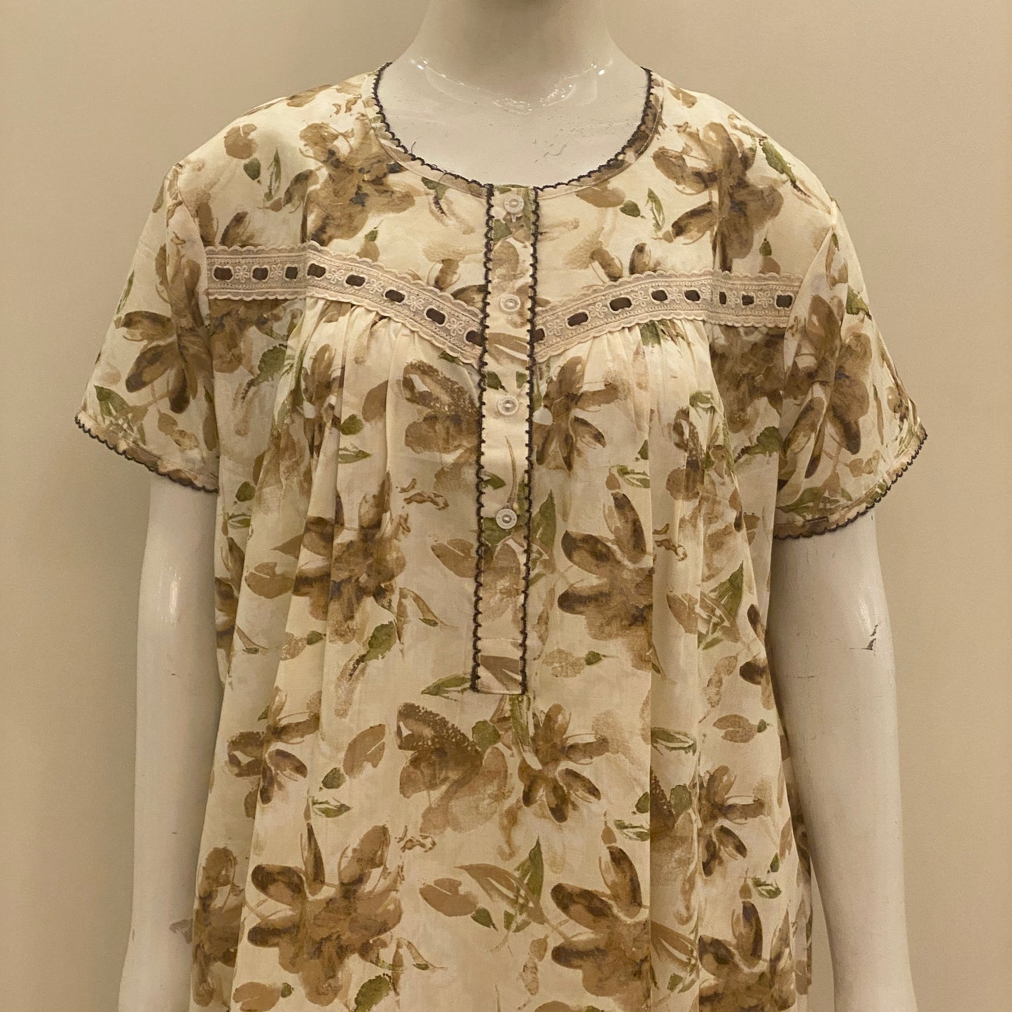 Cotton Yoke Nighty (SKU-427)