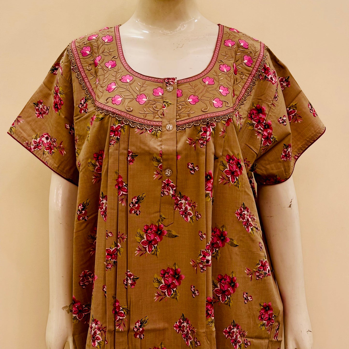 Cotton Yoke Nighty (SKU-189)