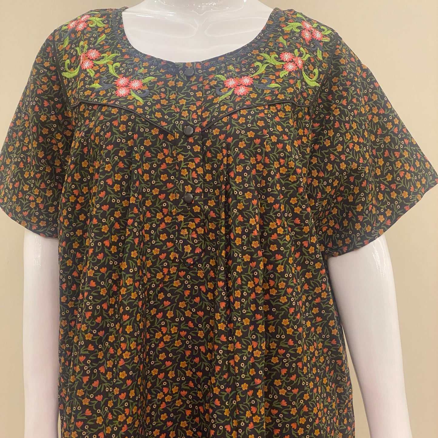 Cotton Lizy Bizy Yoke Nighty (SKU-LB-4)