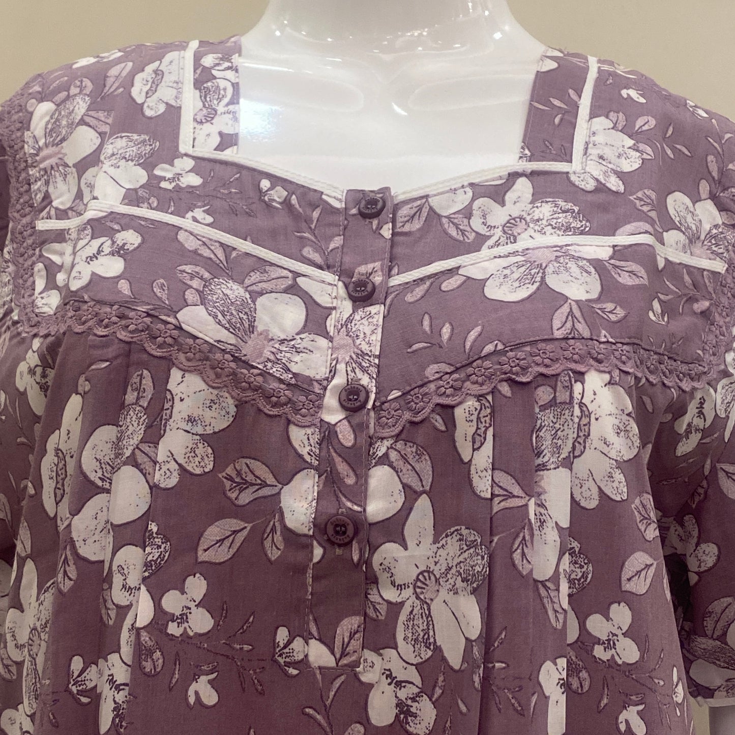 Cotton Yoke Nighty (SKU-CY-80)