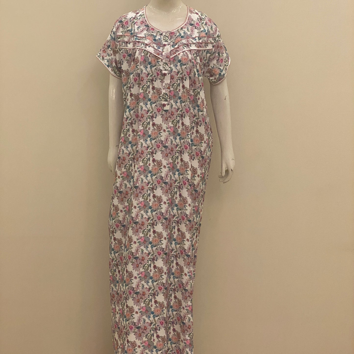 Cotton Yoke Nighty (SKU-407)