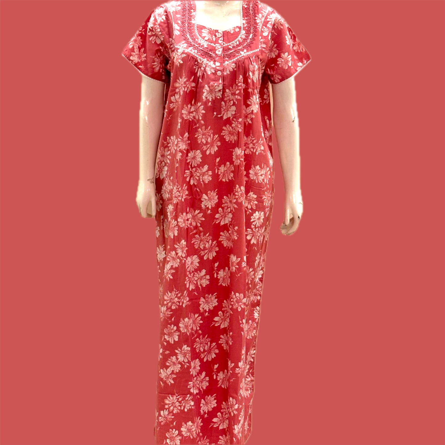 Cotton Yoke Nighty (SKU-146)