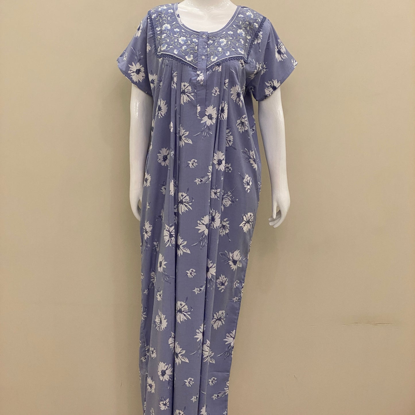 Cotton Yoke Nighty (SKU-CY-61)