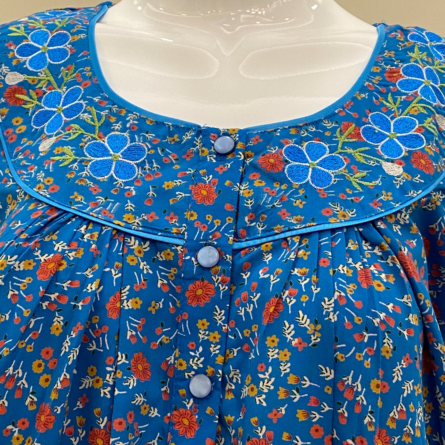 Cotton Lizy Bizy Yoke Nighty (SKU-565)