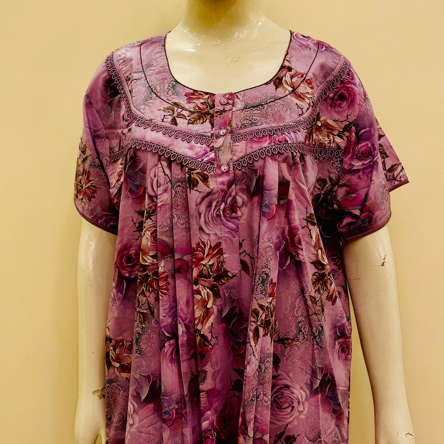 Cotton Yoke Nighty (SKU-173)
