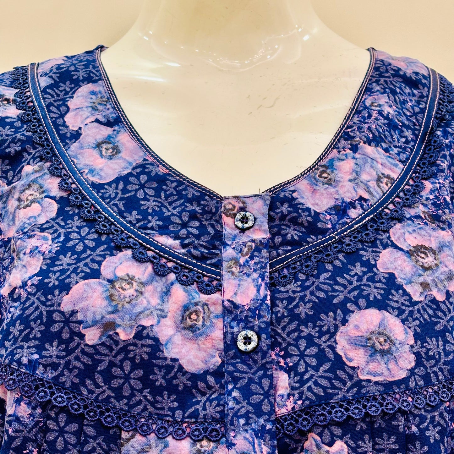 Cotton Yoke Nighty (SKU-208)