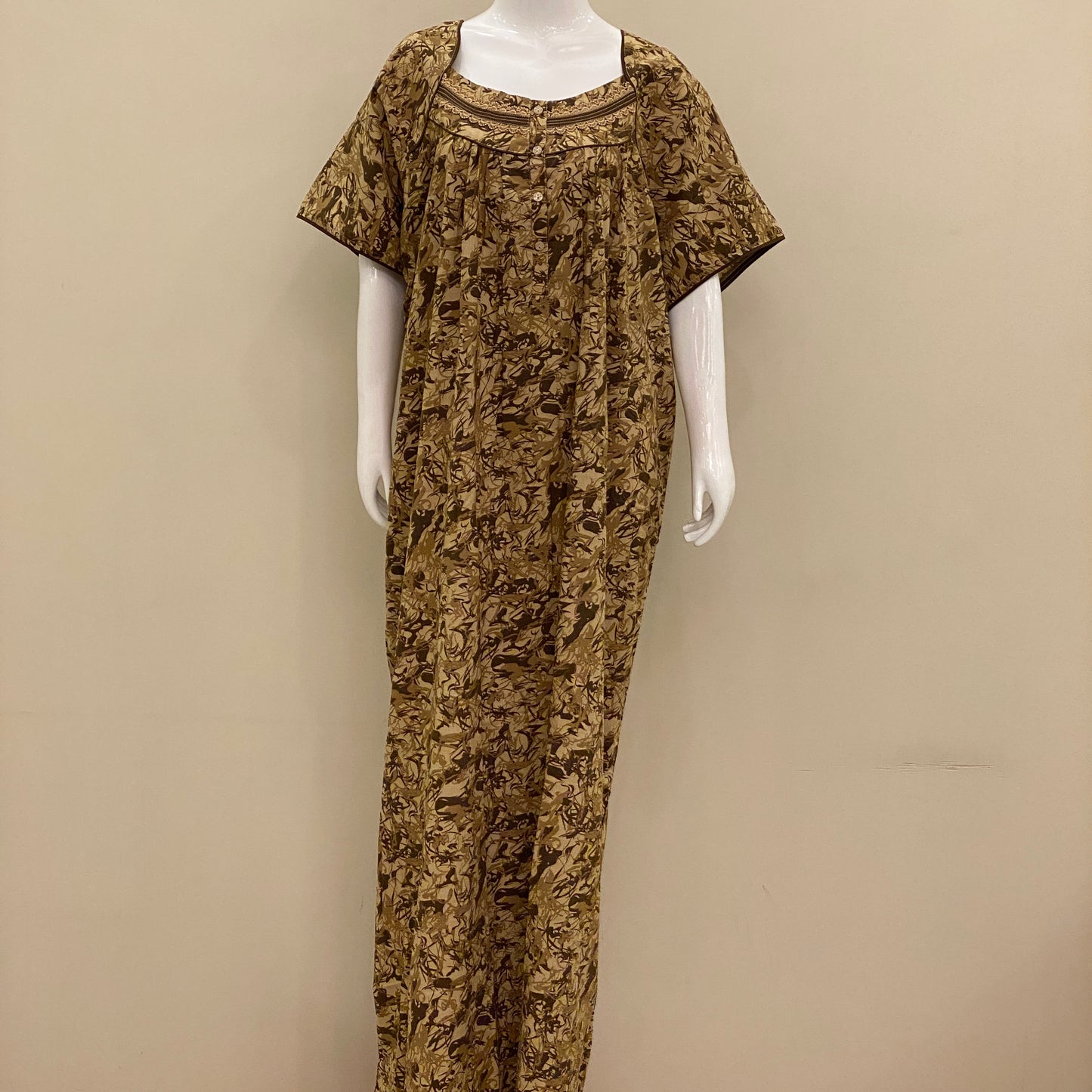 Cotton Lizy Bizy Yoke Nighty (SKU-YLB-40)