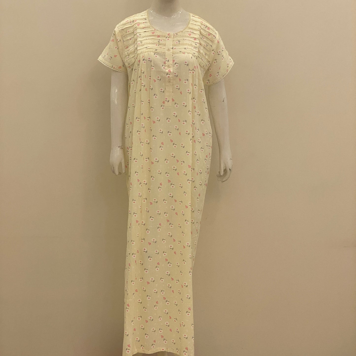 Cotton Yoke Nighty (SKU-411)