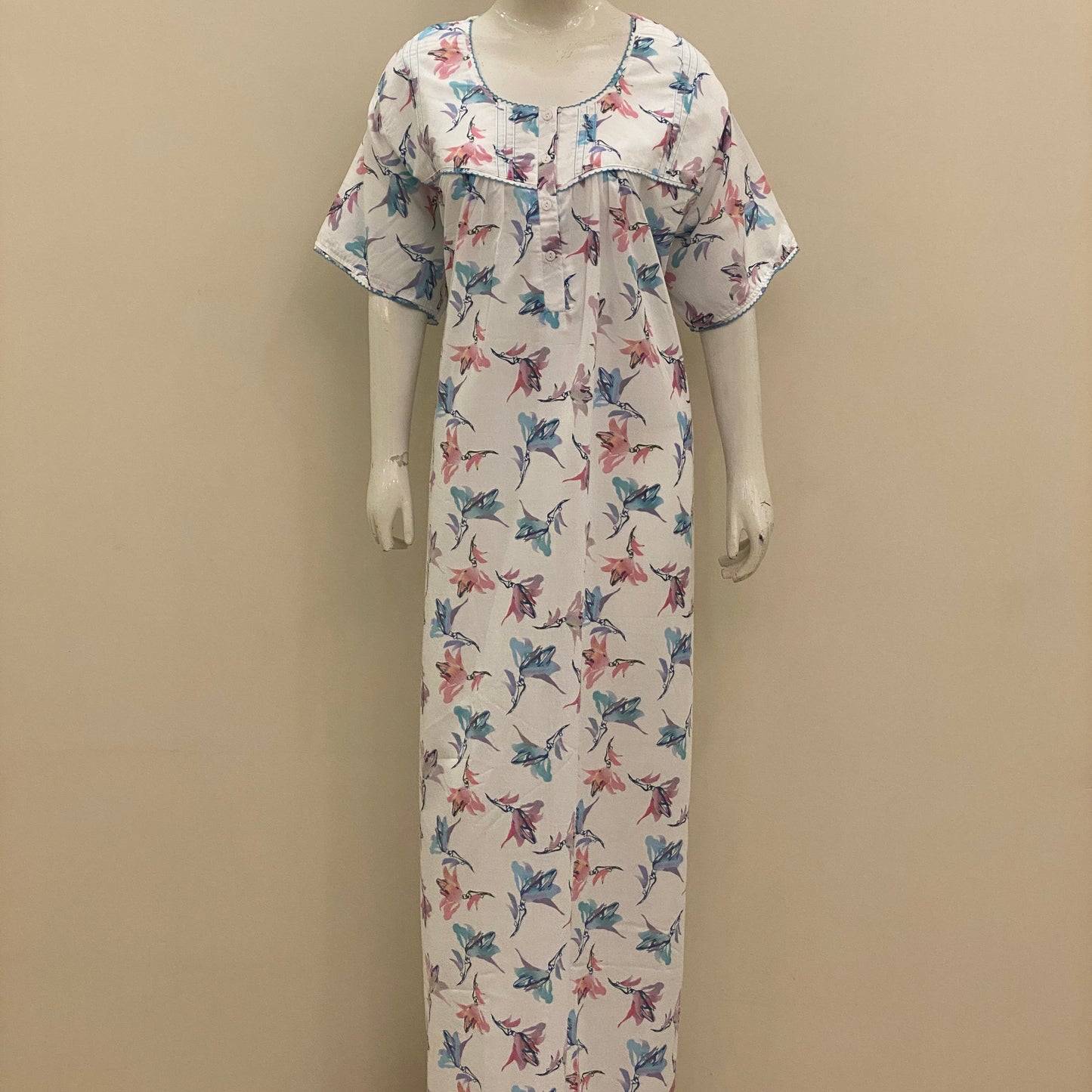 Cotton Yoke Nighty (SKU-124)