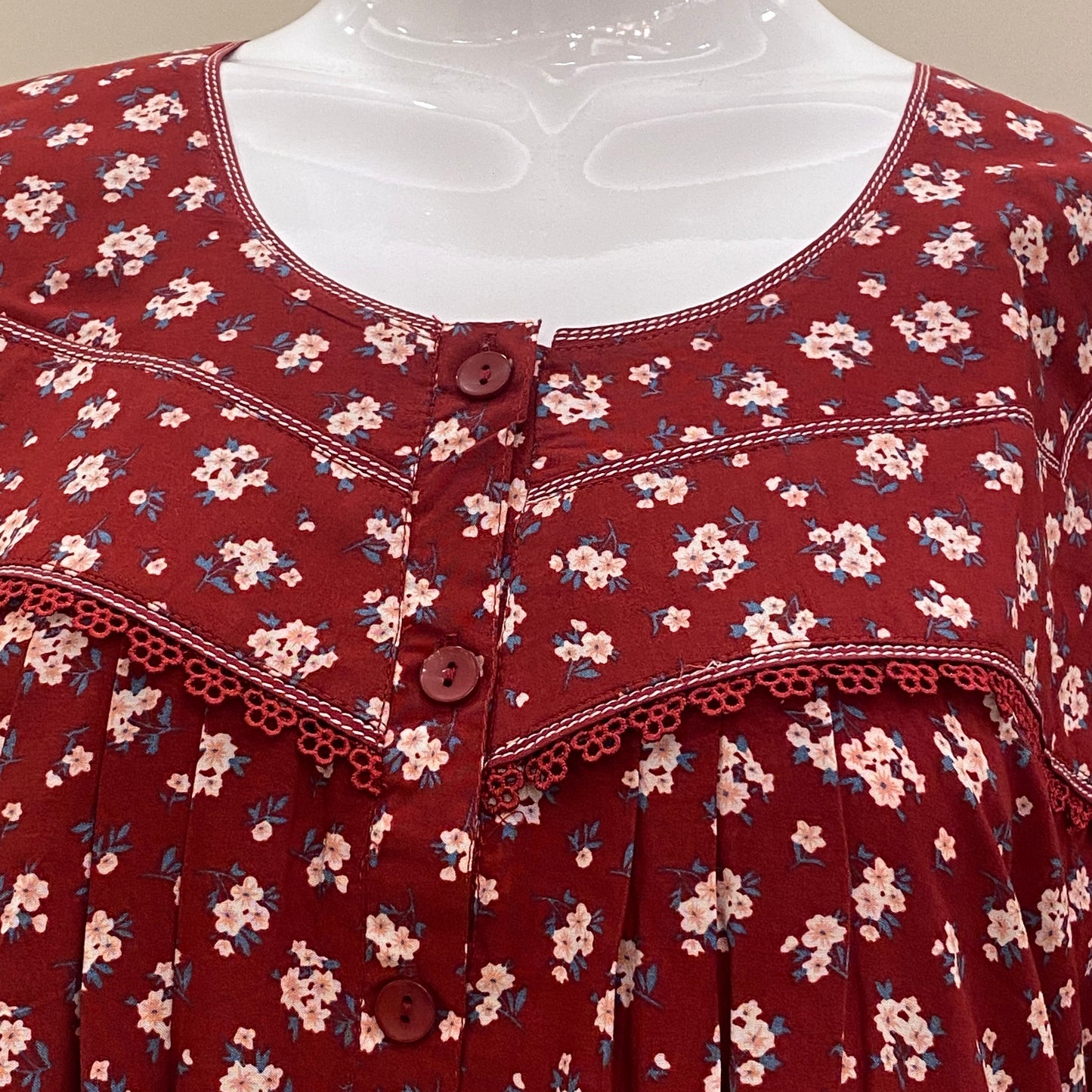 Cotton Yoke Nighty - SKU - 622