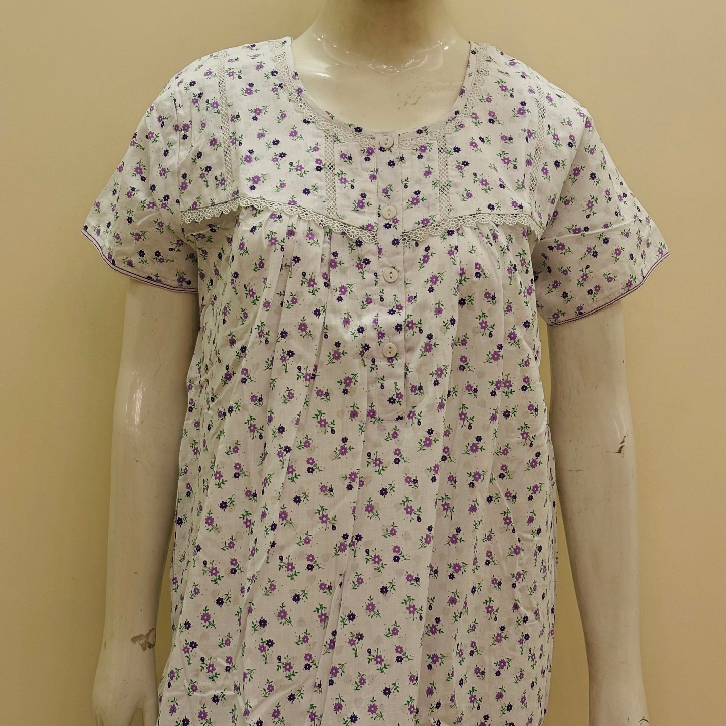 Cotton Yoke Nighty (SKU-162)