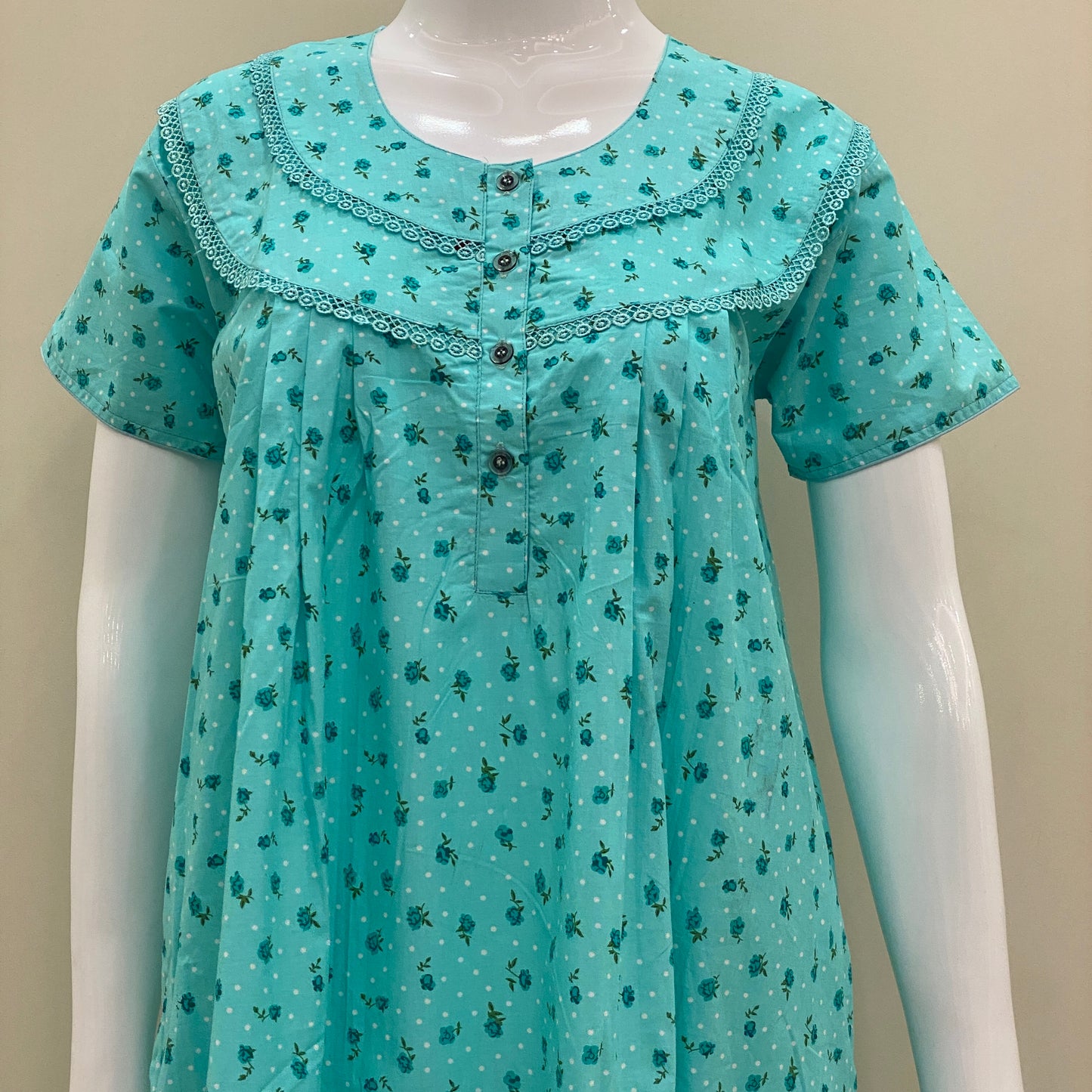 Cotton Rayon Yoke Nighty (SKU - 679)