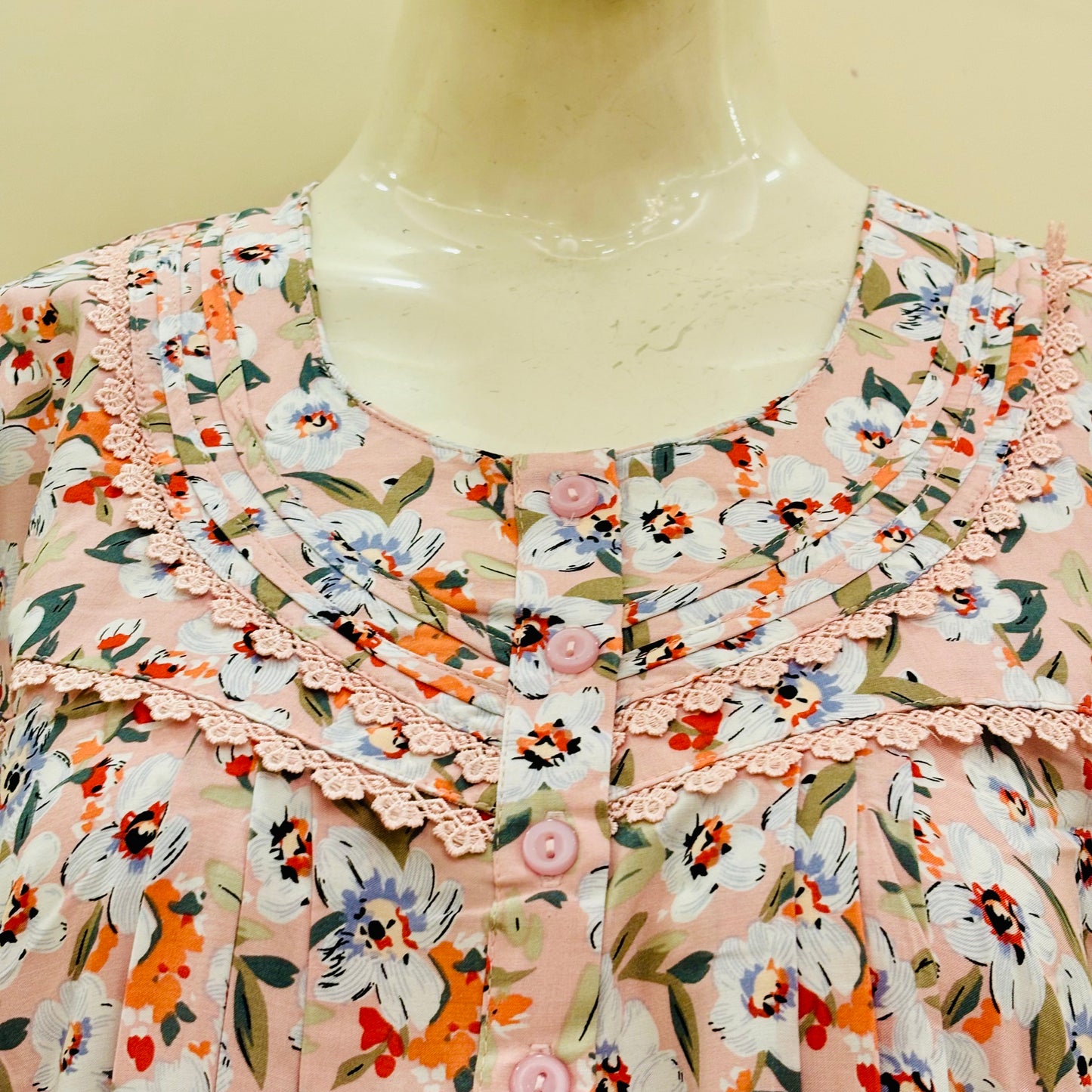 Cotton Yoke Nighty (SKU-174)