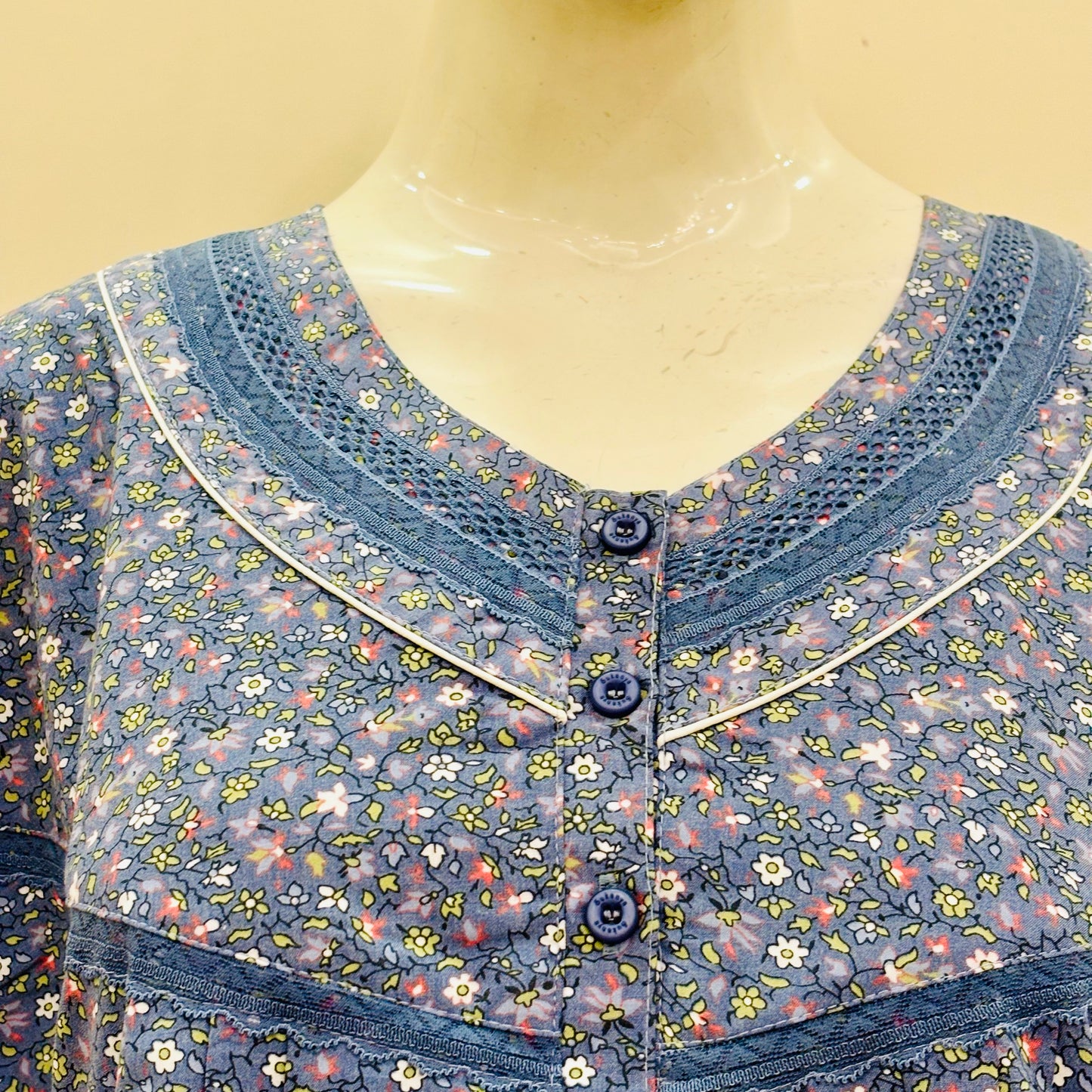 Cotton Yoke Nighty (SKU-197)