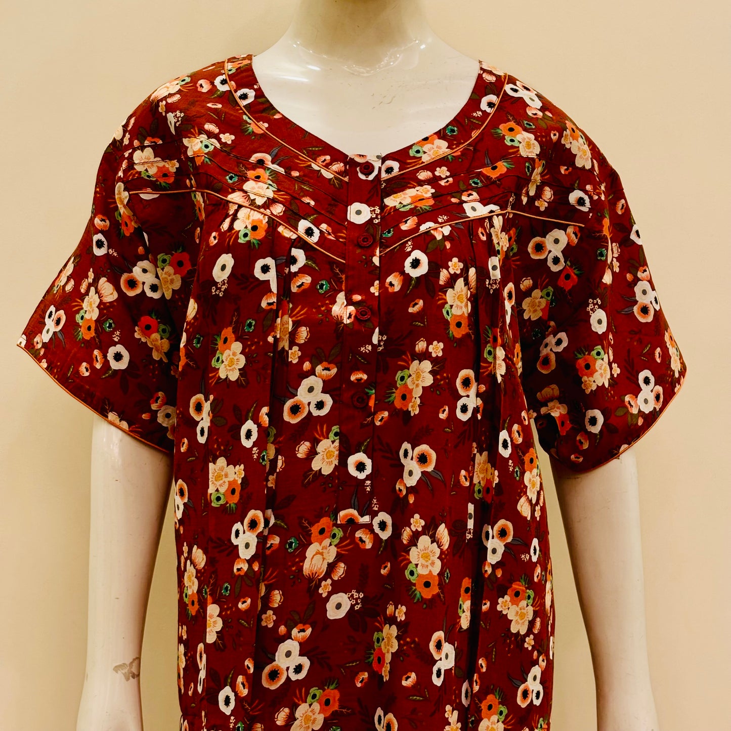 Cotton Yoke Nighty (SKU-203)
