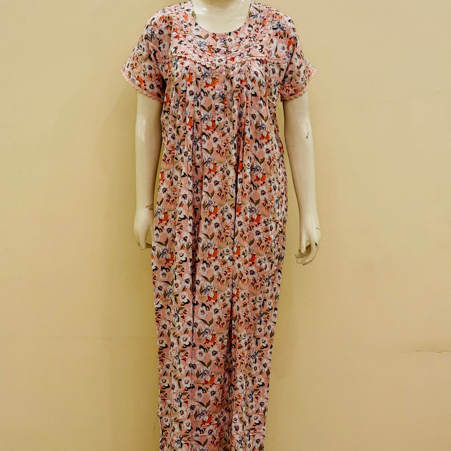 Cotton Yoke Nighty (SKU-174)