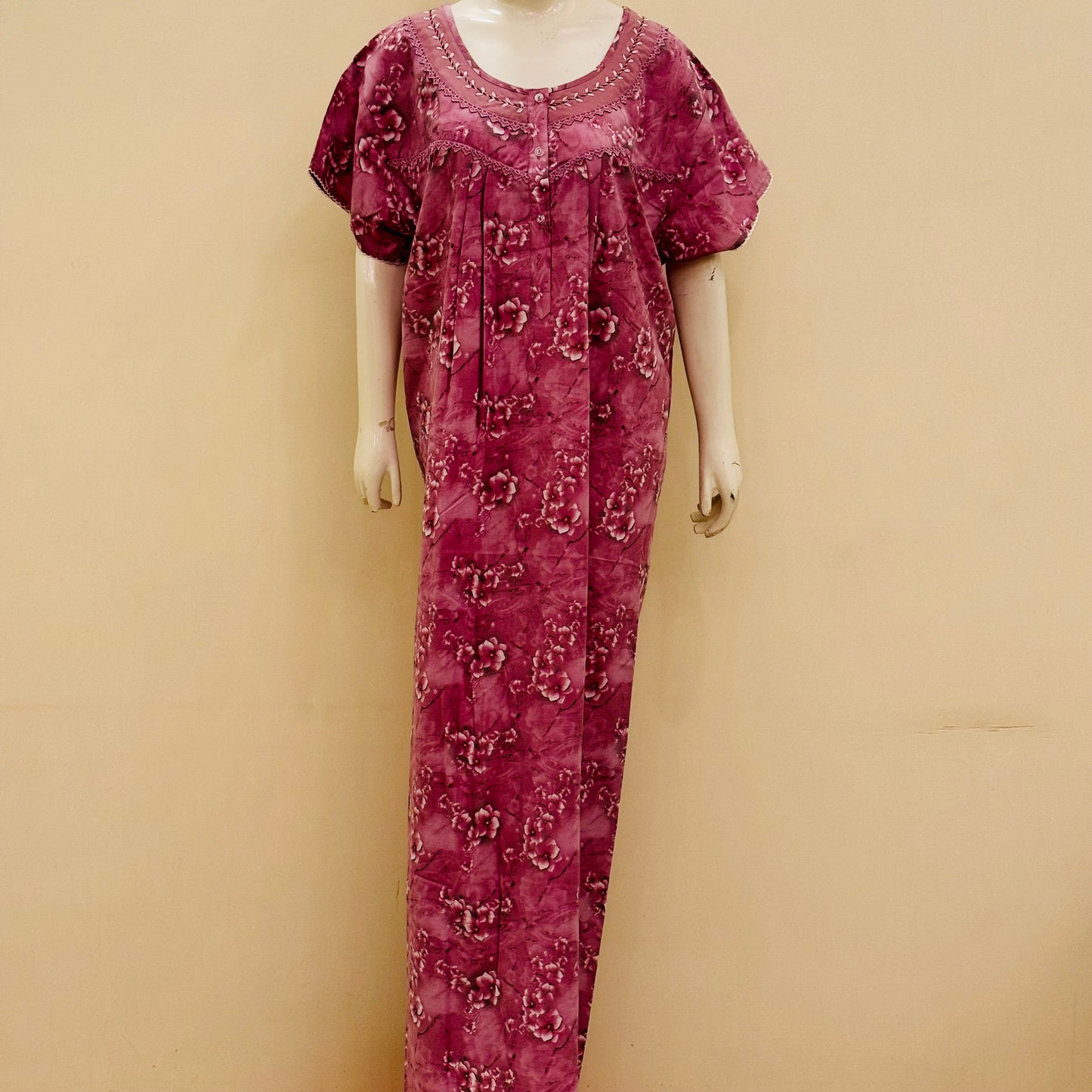 Cotton Yoke Nighty (SKU-198)