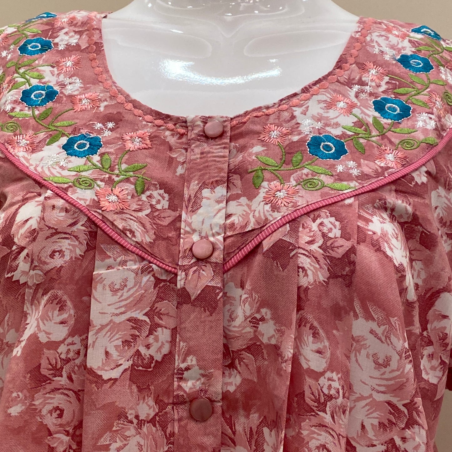 Cotton Lizy Bizy Yoke Nighty (SKU-582)