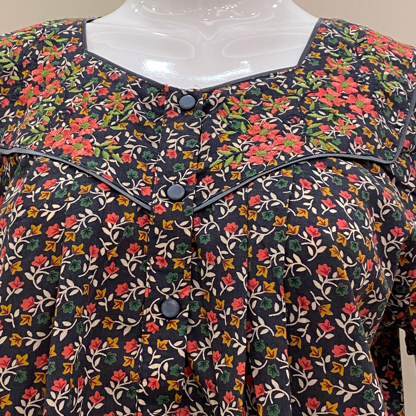 Cotton Lizy Bizy Yoke Nighty (SKU-581)
