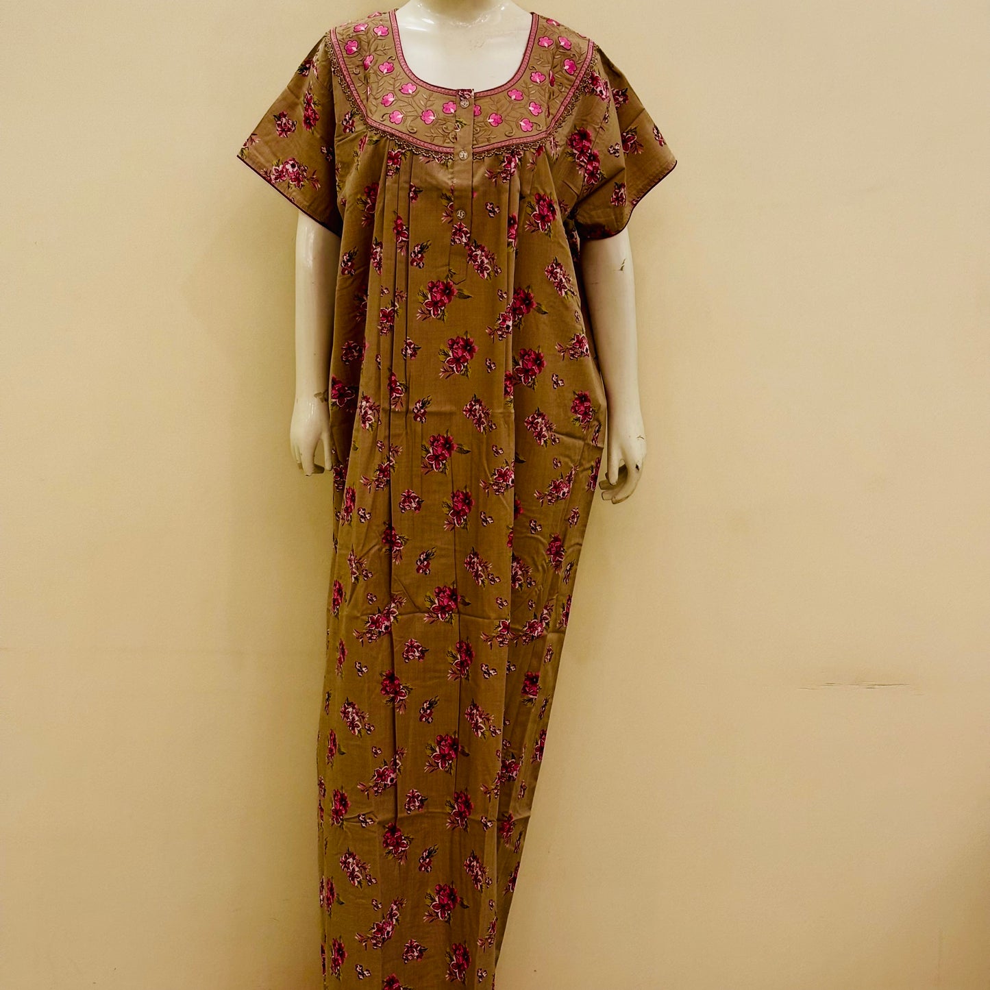 Cotton Yoke Nighty (SKU-189)