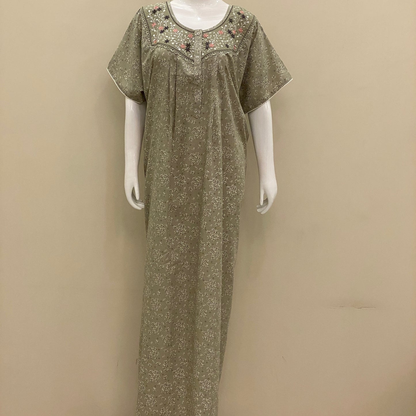 Cotton Yoke Nighty (SKU-CY-40)