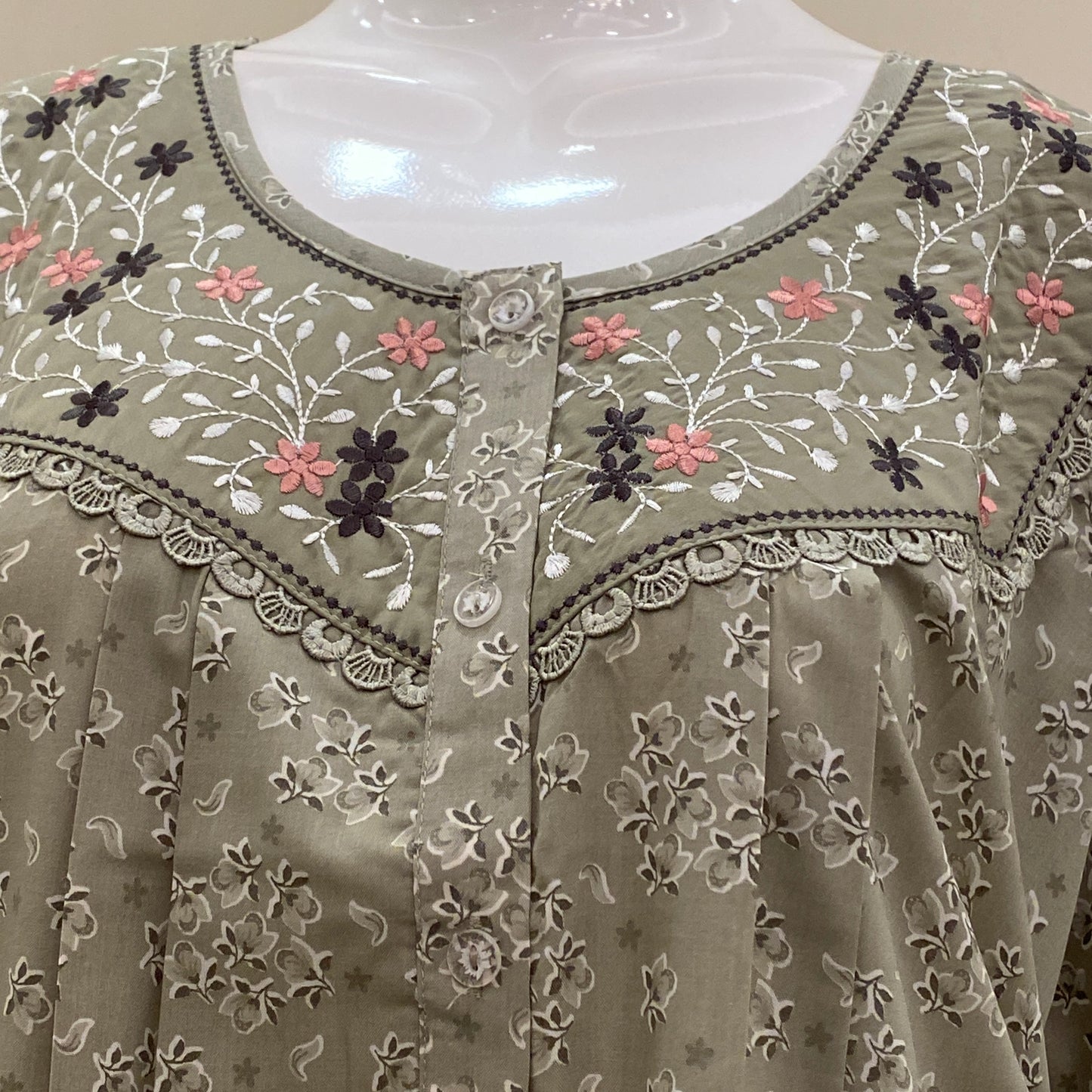 Cotton Yoke Nighty (SKU-CY-40)