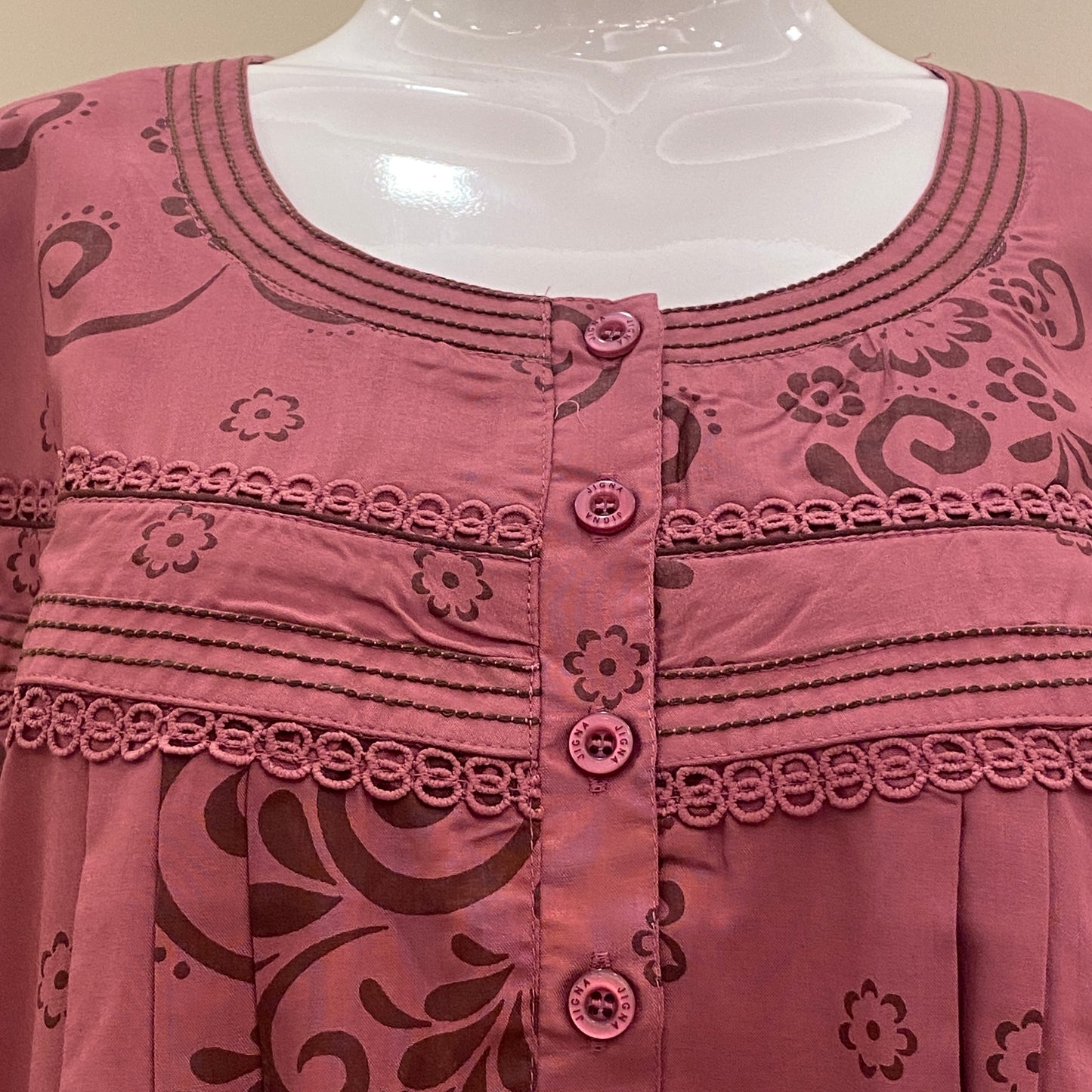 Cotton Yoke Nighty (SKU - 669)