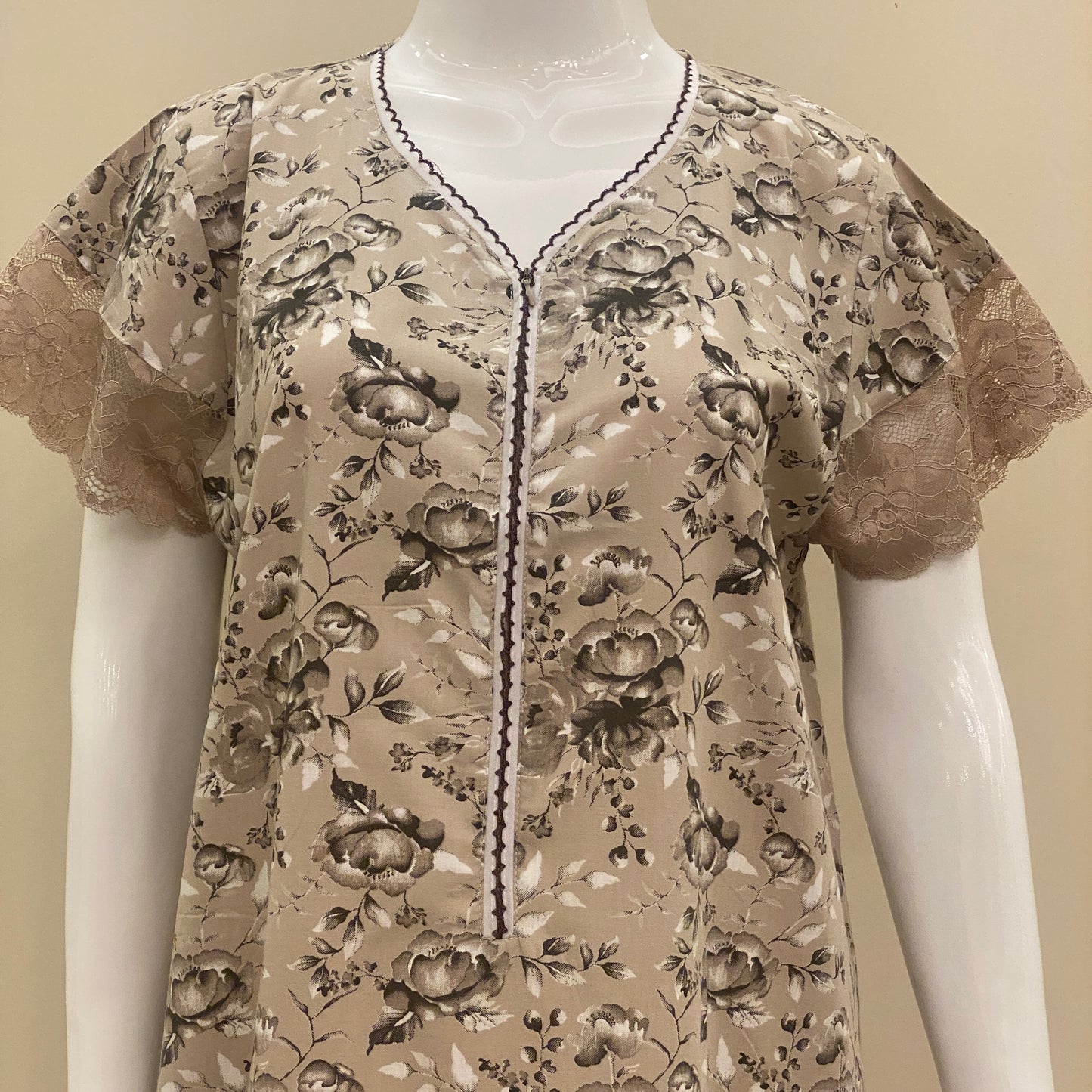 Cotton Rayon Straight Nighty (SKU-519)