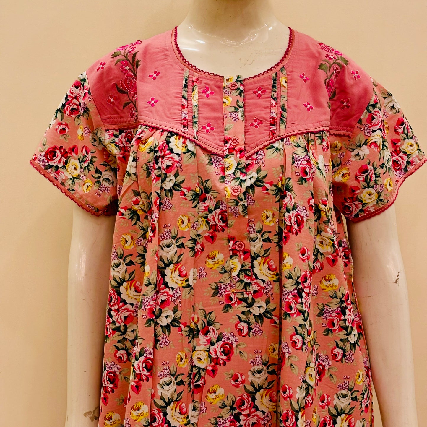Cotton Yoke nighty (SKU-176)