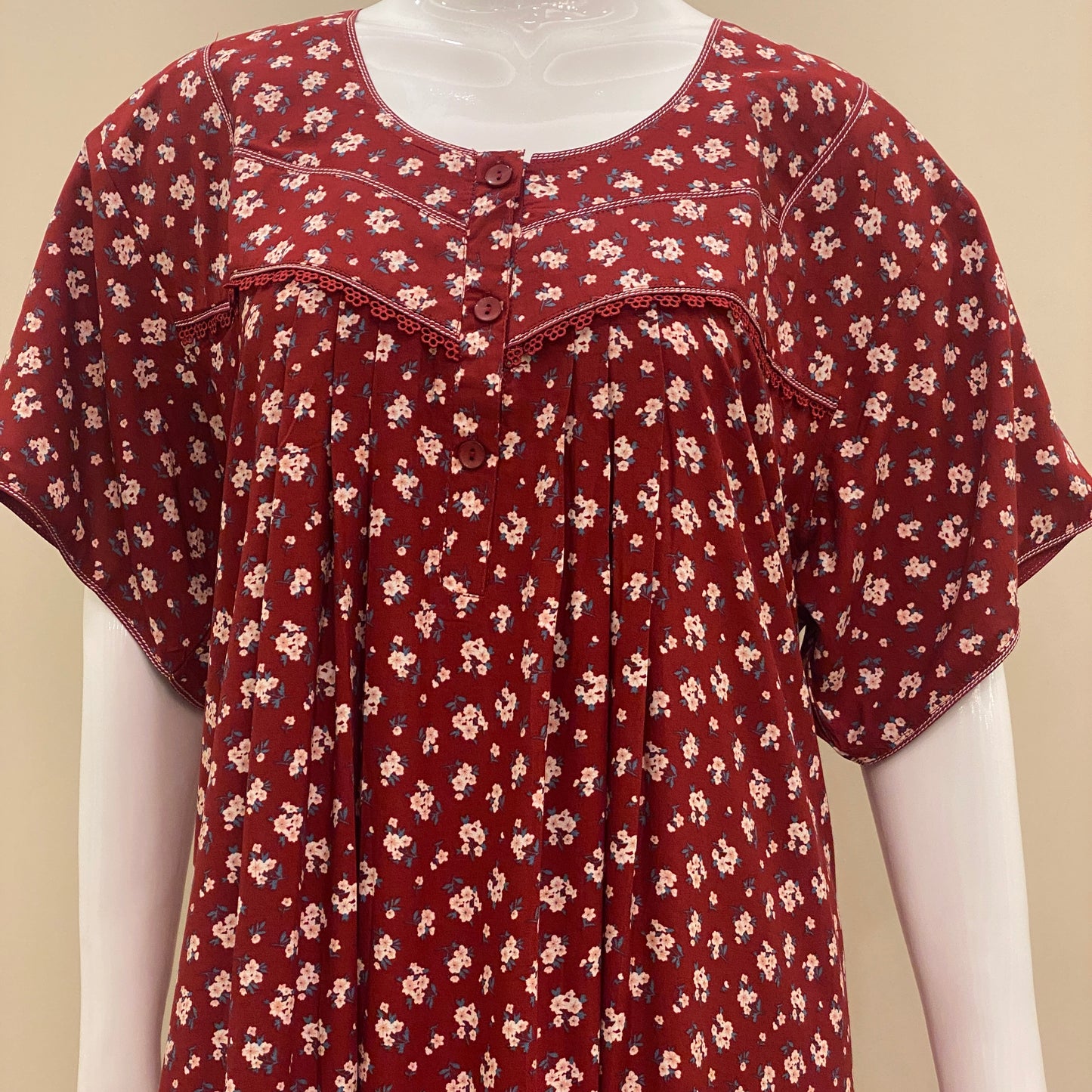 Cotton Yoke Nighty - SKU - 622