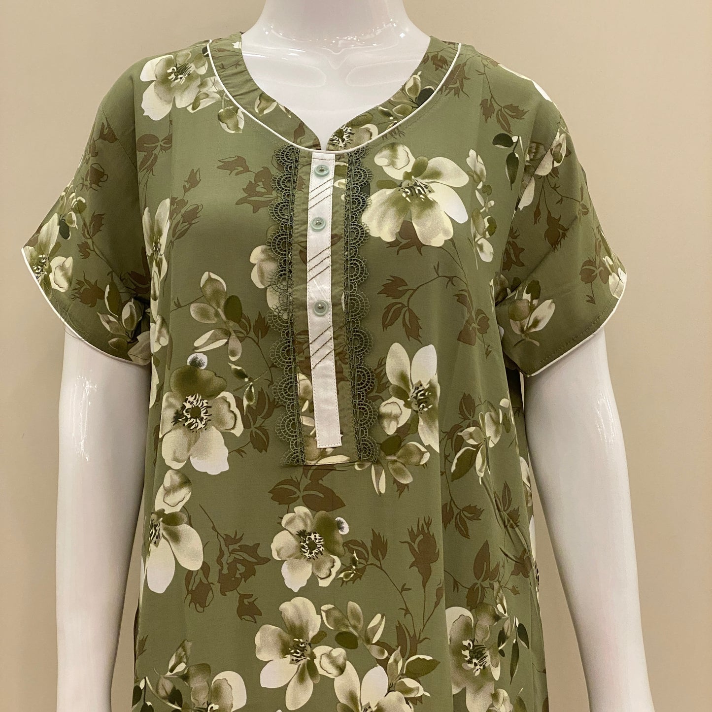 Cotton Rayon Straight Nighty (SKU-RA-6)