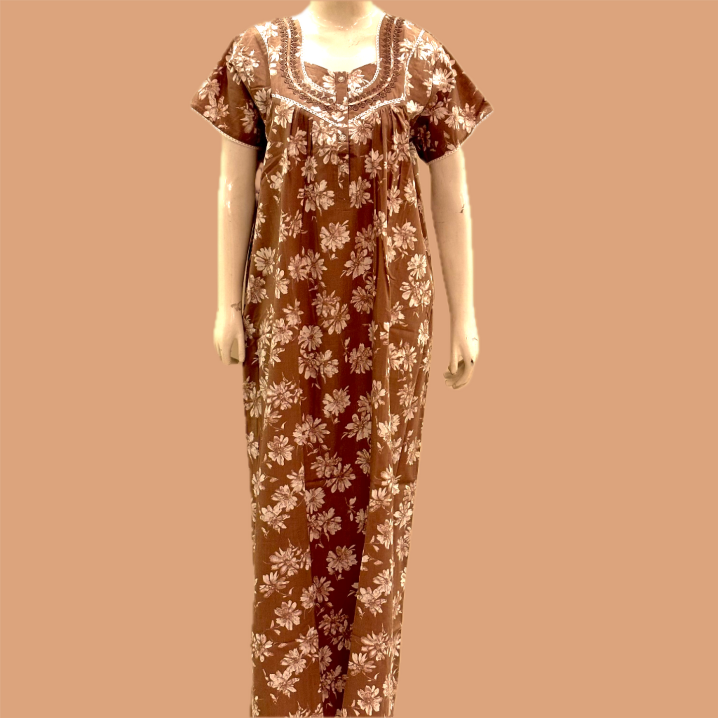 Cotton Yoke Nighty (SKU-145)