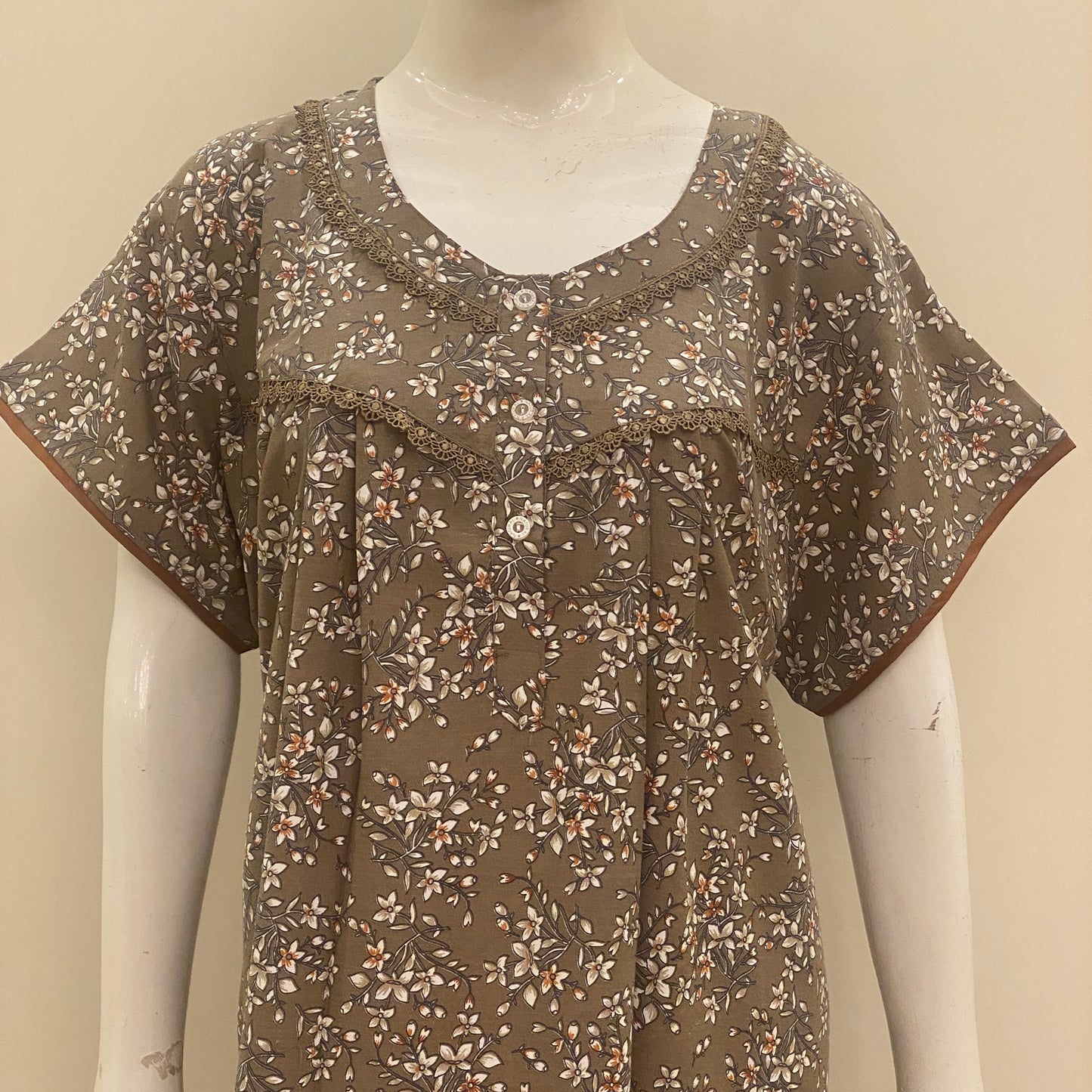 Cotton Yoke Nighty (SKU-451)