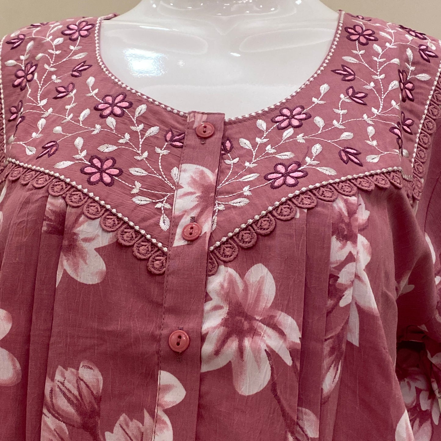 Cotton Yoke Nighty (SKU-CY-62)