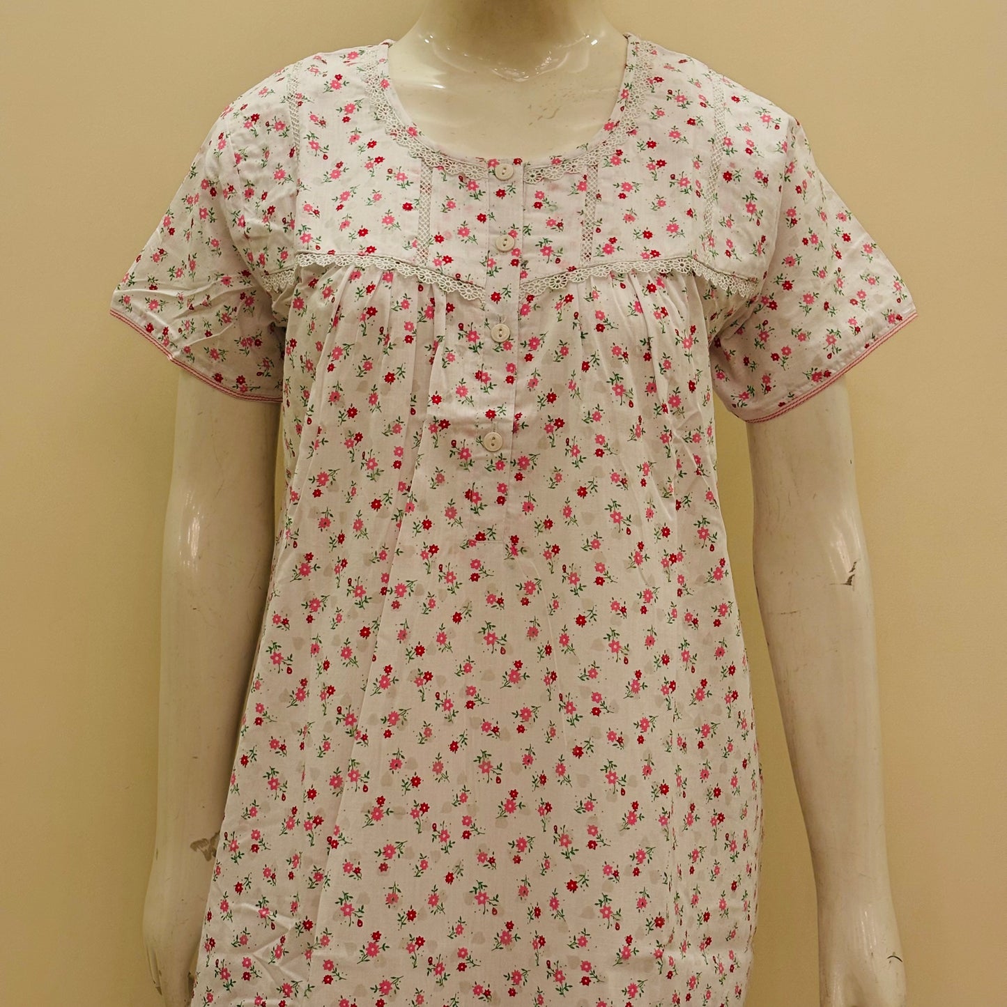 Cotton Yoke Nighty (SKU-160)