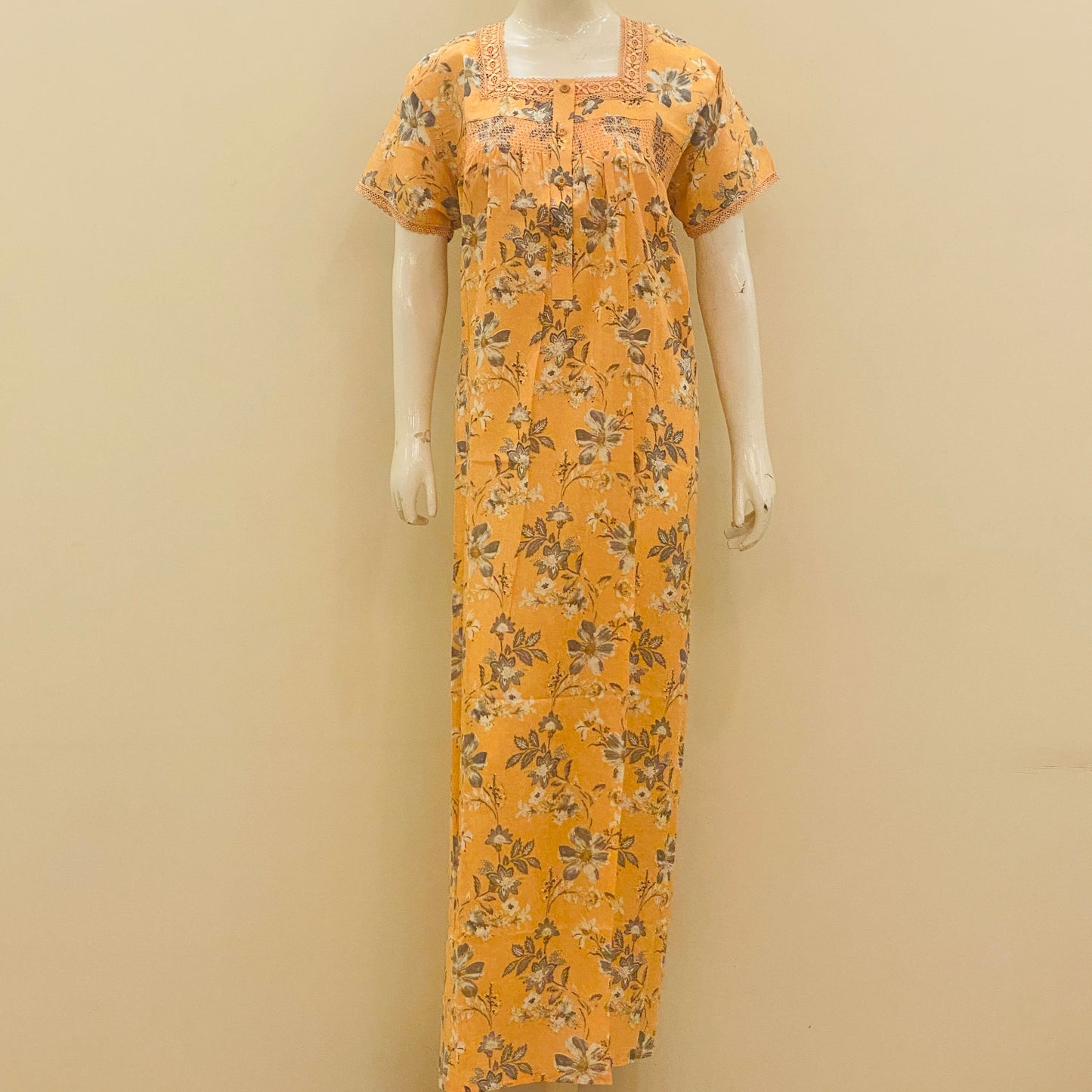 Cotton Yoke Nighty -SKU -77