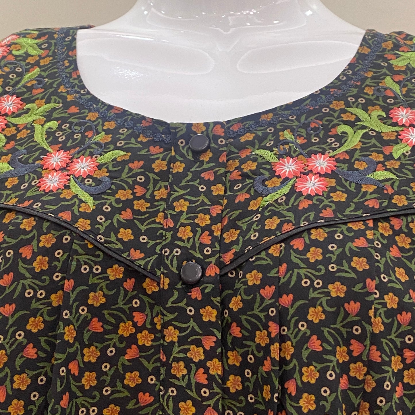 Cotton Lizy Bizy Yoke Nighty (SKU-LB-4)