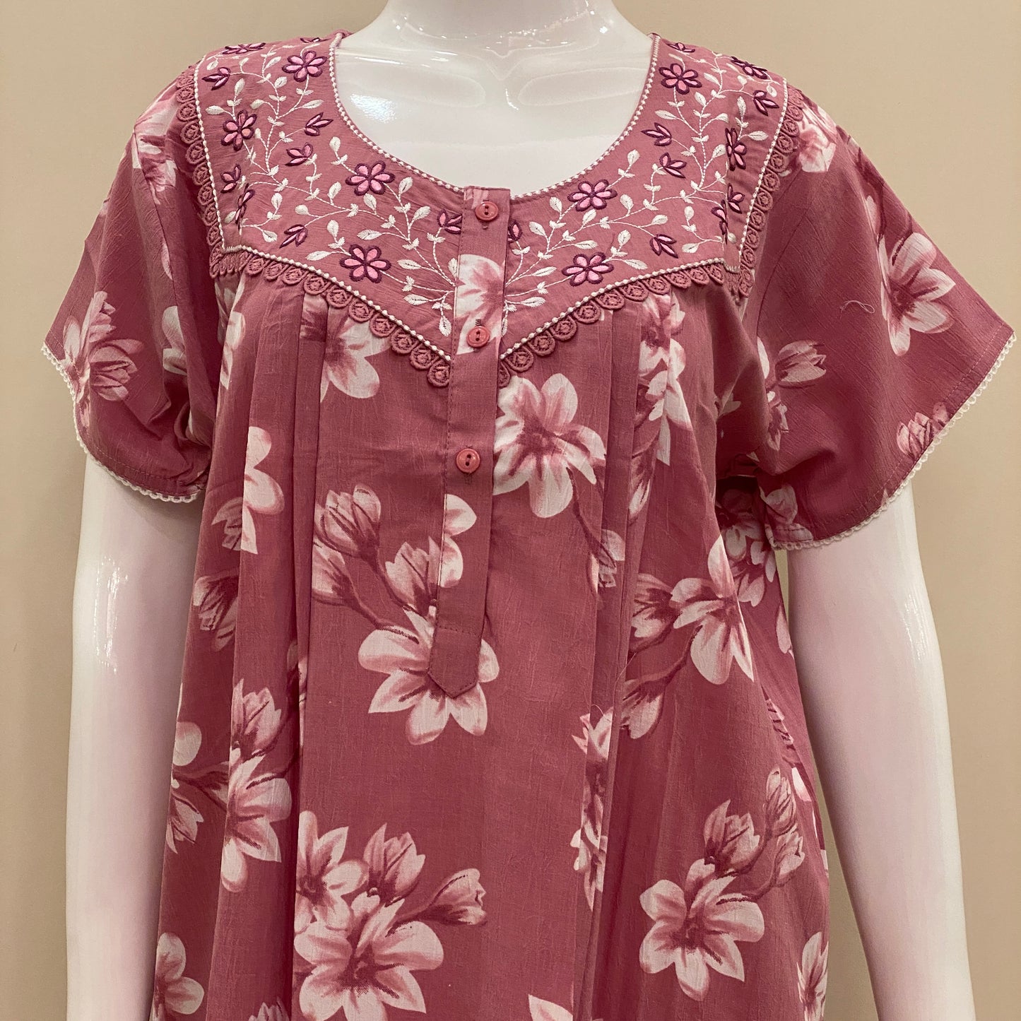 Cotton Yoke Nighty (SKU-CY-62)