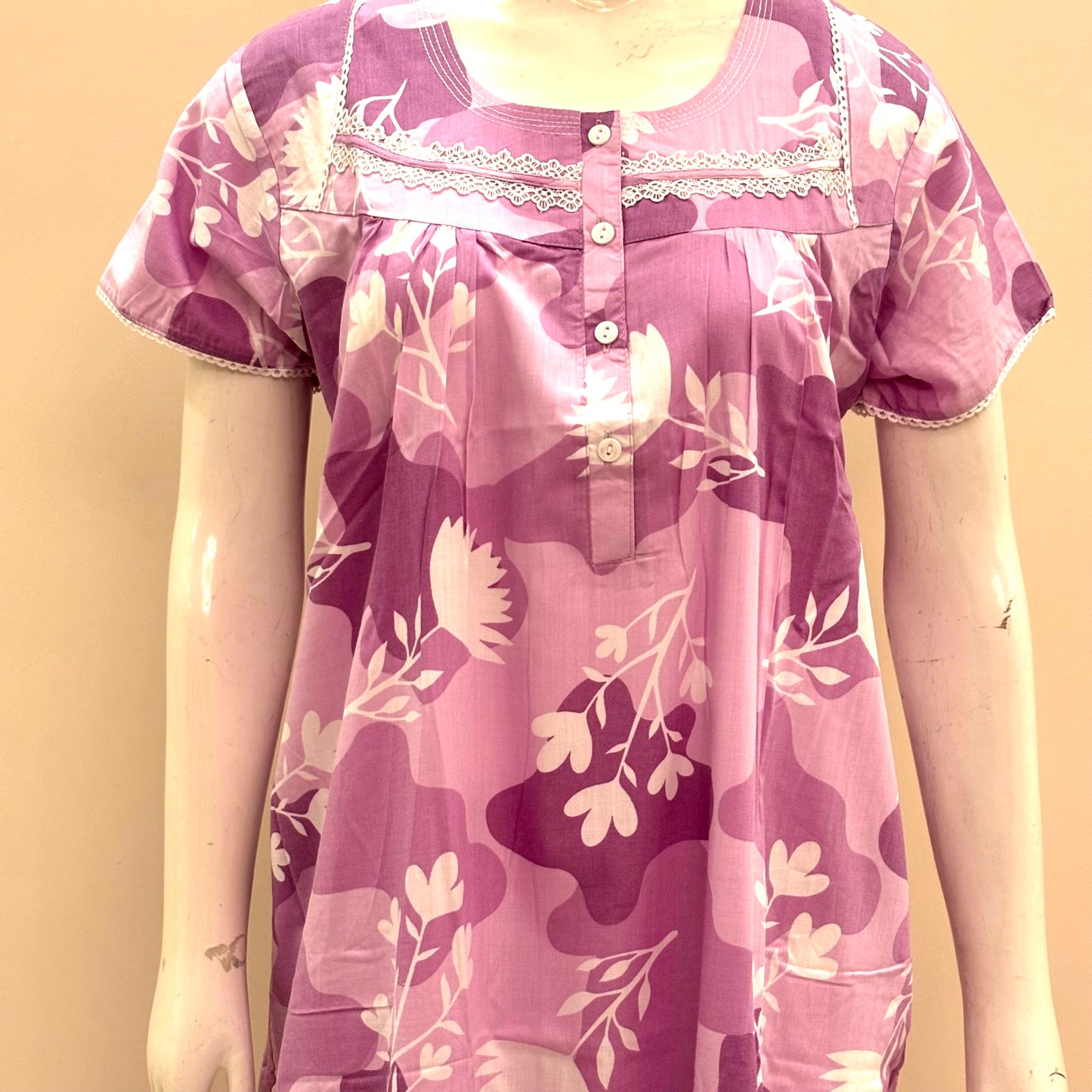 Cotton Yoke Nighty (SKU-132)