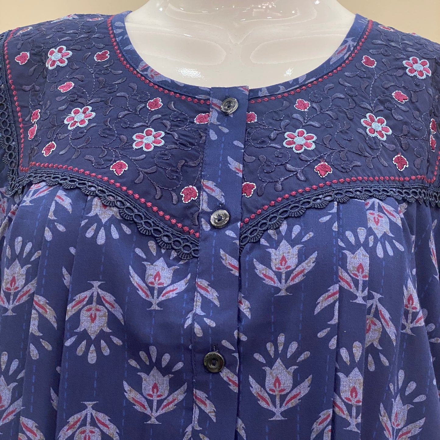 Cotton Yoke Nighty (SKU-547)