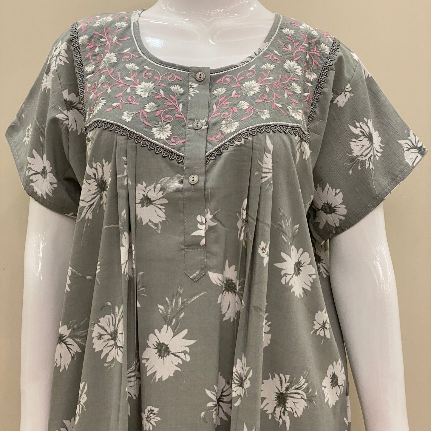 Cotton Yoke Nighty (SKU-CY-57)